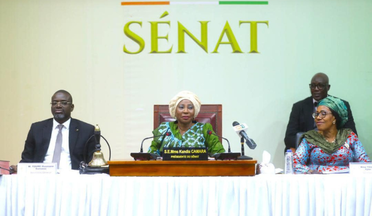 Photo Kandia Camara , Présidente du Sénat