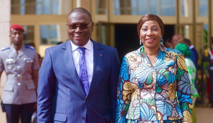 Photo Kandia Camara , Présidente du Sénat